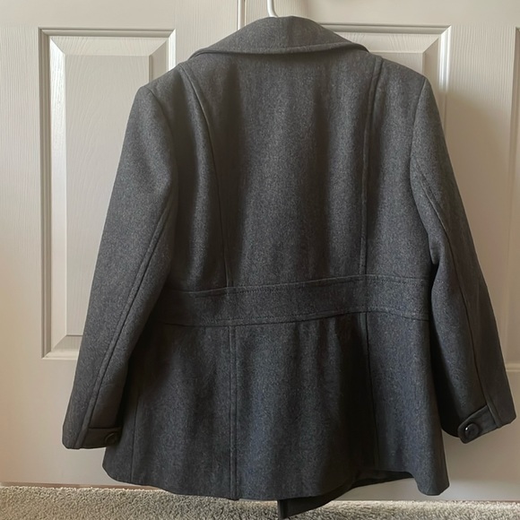 Kenneth Cole Reaction Wool Peacoat sz14 - Picture 2 of 6